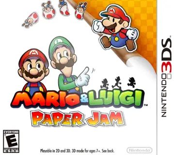 Carátula de Mario Luigi Paper Jam (3DS)